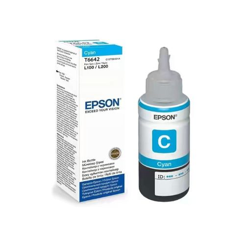 EPSON Cyan T6642 Refill Ink Bottle