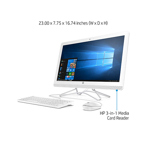 HP 24-e040 23.8-Inch All In One Desktop Computer Intel Core i3-7100U 2.4GHz Processor 8GB RAM 1TB HDD Intel HD Graphics Windows 10 Home Z5N99AA