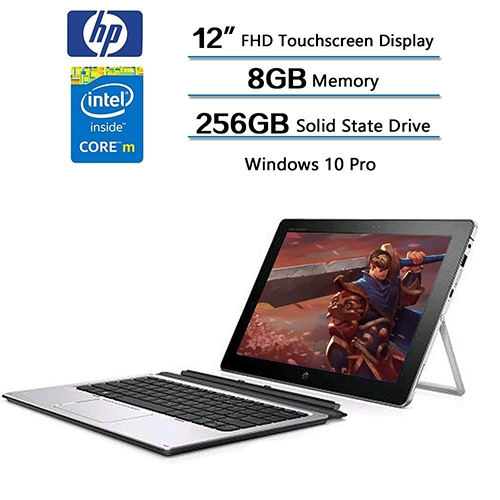 HP EliteBook X2 1012 G1 12-Inch 2-In-1 Detachable Tablet Intel Core M5-6Y54 1.1GHz Processor 8GB RAM 256GB SSD Intel HD Graphics Windows 10 Pro (T8Z05UT)
