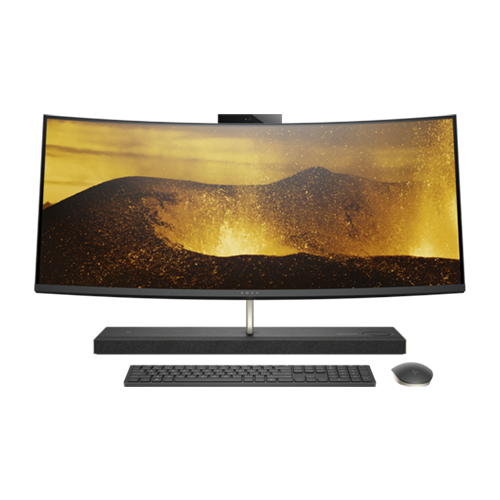 HP ENVY 34-b106nh Curved 34-Inch All-in-One Desktop Computer Intel Core i7-8700T 2.4GHz Processor 16GB RAM 2TB HDD + 256GB SSD NVIDIA GeForce Graphics Windows 10 Home -  6BH61EA