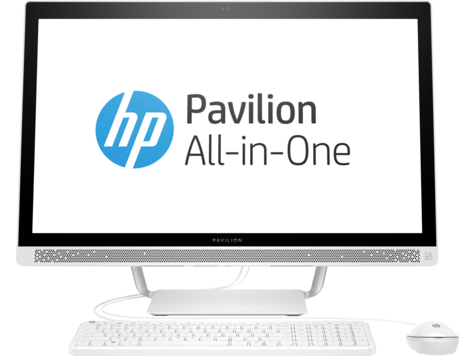 HP Pavilion 24-b109 23.8-Inch All-in-One Desktop Computer Intel Core i5-6400T 2.2GHz Processor 12GB RAM 2TB HDD Intel HD Graphics Windows 10 Home