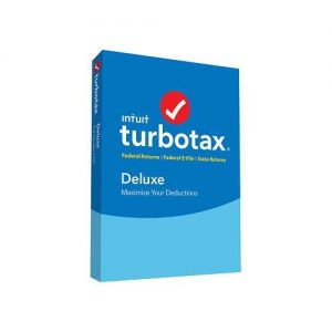 Intuit Turbotax Deluxe 2016 Tax Software Federal & State + Fed Efile PC/MAC