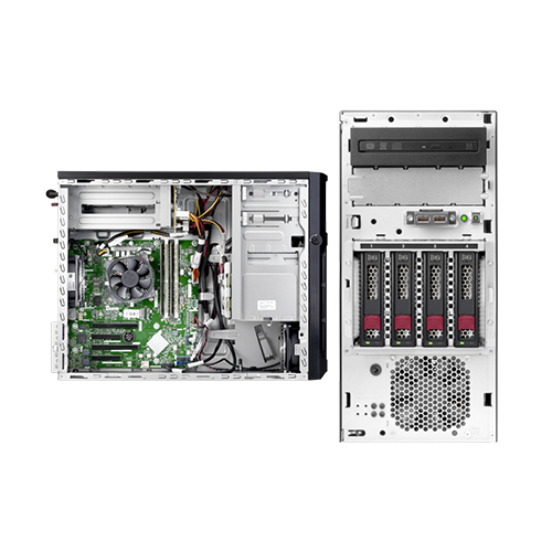 HPE ProLiant ML30 Gen10 Intel Xeon E-2124 4core 3.3GHz 1P Processor 8GB RAM S100i 4LFF NHP 350W PS Entry Server P06781-425