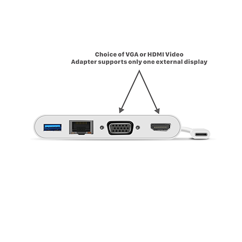 USB Type-C To VGA HDMI ETHERNET