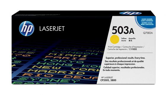 HP LaserJet 503A Original Yellow Toner Cartridge Q7582A