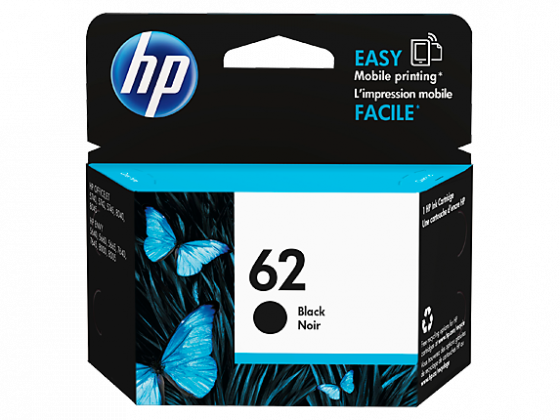 HP Original 62 Black Ink Cartridge C2P04AN