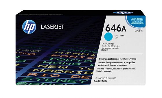 HP LaserJet 646A Original Cyan Toner Cartridge CF031A