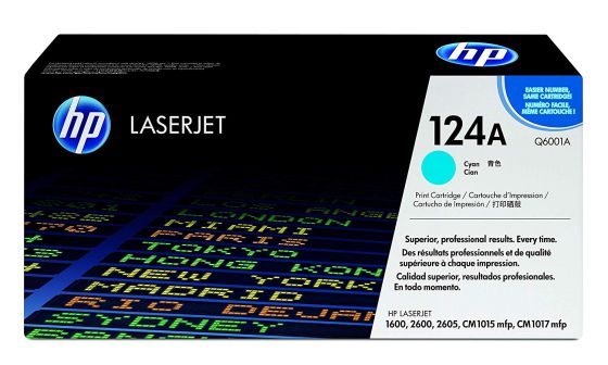 HP LaserJet 124A Original Cyan Toner Cartridge Q6001A