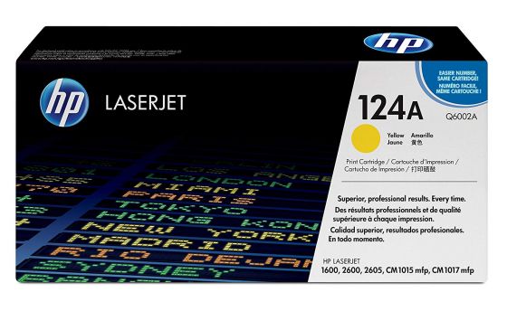 HP LaserJet 124A Original Yellow Toner Cartridge Q6002A