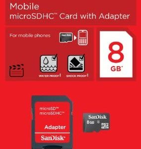 SanDisk 8GB Memory Card with Adapter