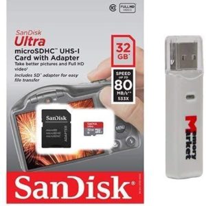 SanDisk Ultra 32GB Memory Card with Adapter (80Mb/s)