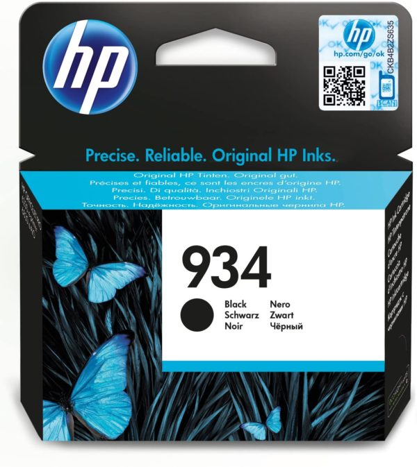 HP C2P19AE 934 Original Ink Cartridge, Black