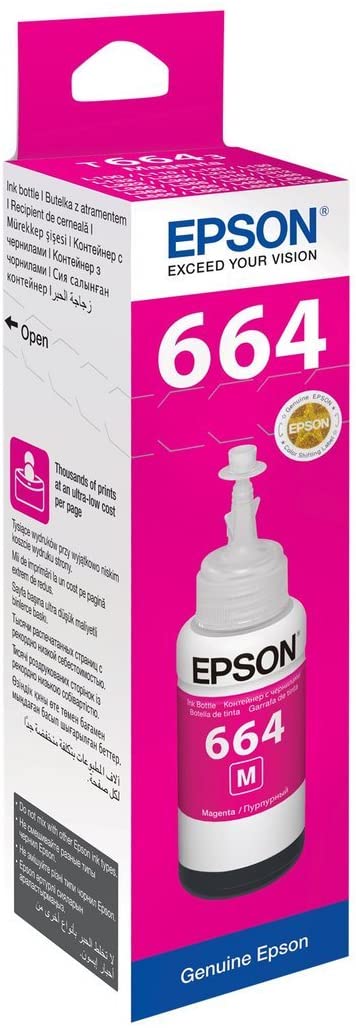 Genuine Epson T6643 Magenta 70ml Ink Bottle
