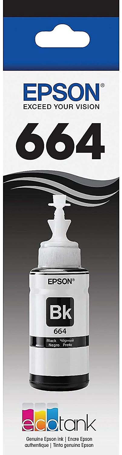 Epson T664120 EcoTank Black Ink Bottle