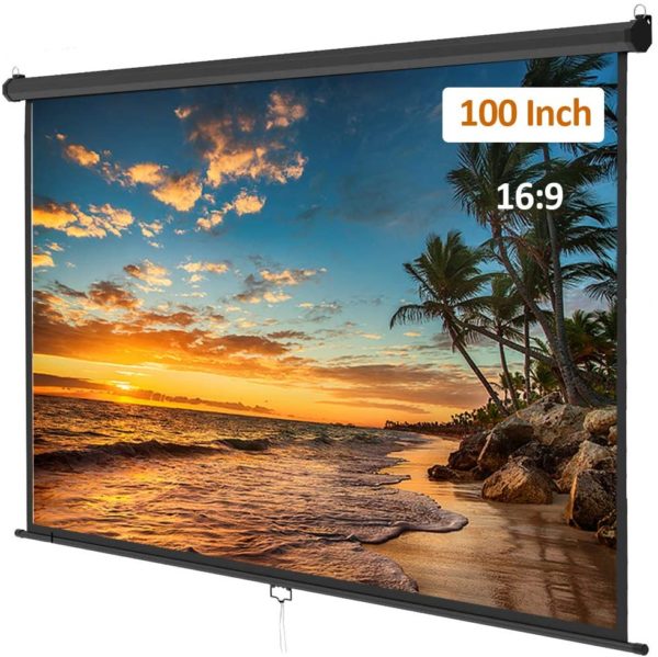 100" X 100" Wall Mounted Electric Motorized Projector Screen